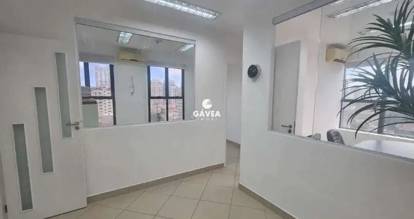 Conjunto comercial/sala para aluguel no aparecida em santos.