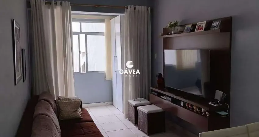 Apartamento 2 dormitórios no centro de são vicente - 62 m², 1 vaga moto