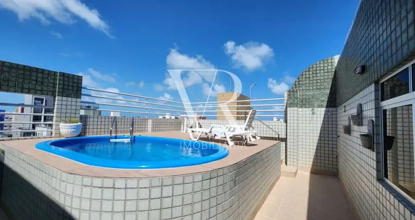 Cobertura / penthouse à venda, 263m2 com piscina, escritório e um espaço para toda família, bessa,