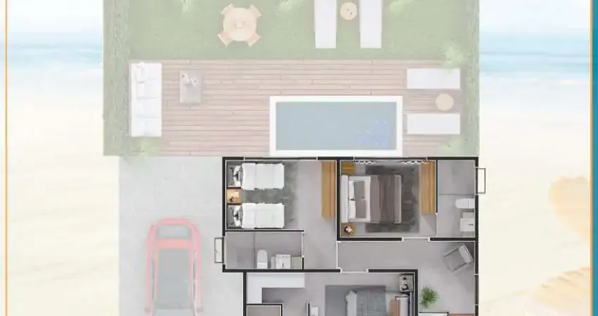 Casa em Condomínio à Venda - Camburi, São Sebastião - 190m2  - 3 suítes