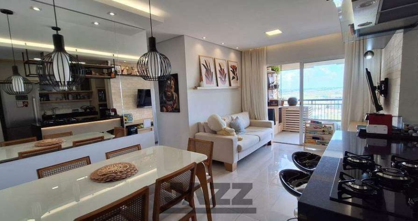 Apartamento à Venda - Jardim Ypê, Paulínia - 86m2 - Condomínio ART &amp; LIFE CLUBE  - 3 Quartos