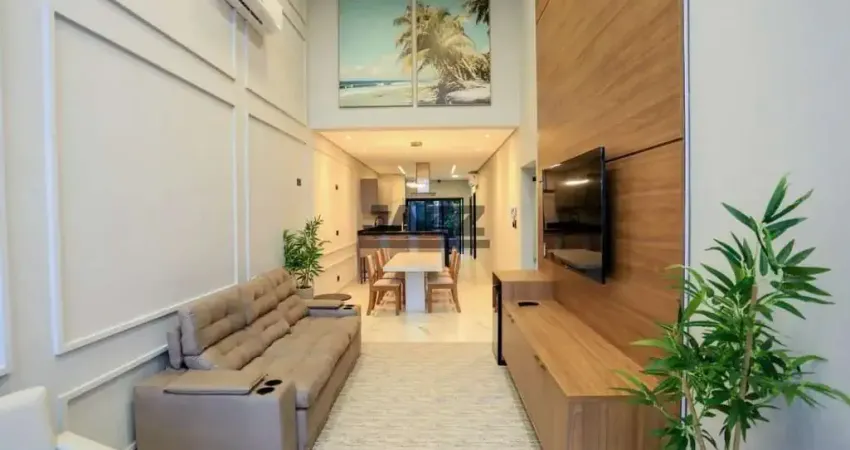 Casa à venda no condomínio reserva das paineiras, com 200 m², três quartos, três banheiros, mobiliada e com quatro vagas de garagem