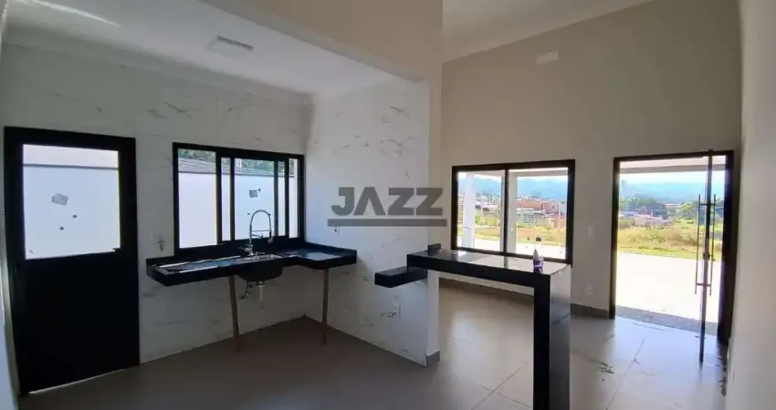 Casa recém construída com três dormitórios no condomínio Terras de Amparo
