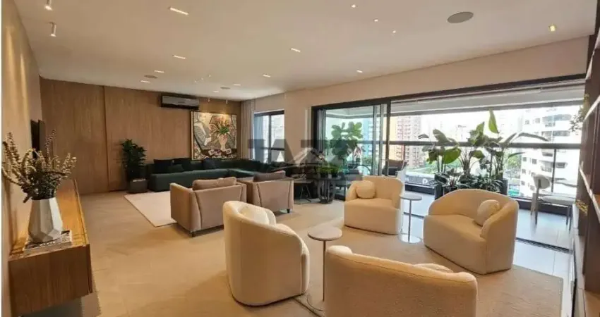 Signature Cambuí: Apartamento Decorado por Grife, 190m², Silêncio Absoluto e 4 Vagas de Garagem.