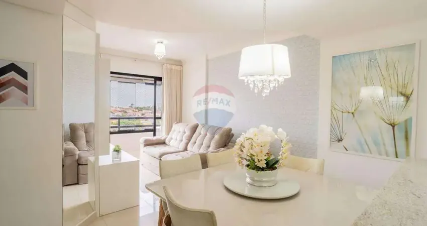 Re/max vende apartamento parque prado, 3 quartos, 2 vagas, 77m², r$689.900,00 e r$1.100,00 de cond. com água e gás incluso, campinas - sp.