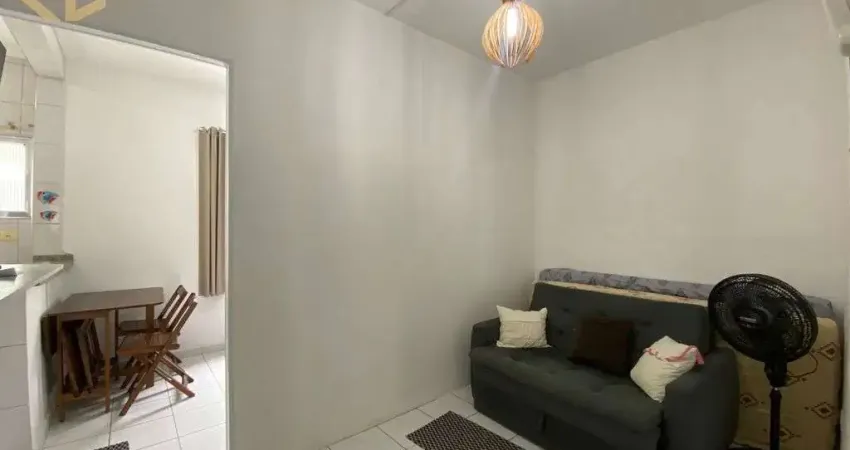 Kitnete, 1 vaga, 1 banheiro, 30m², 170m da praia, mobiliado, boqueirão