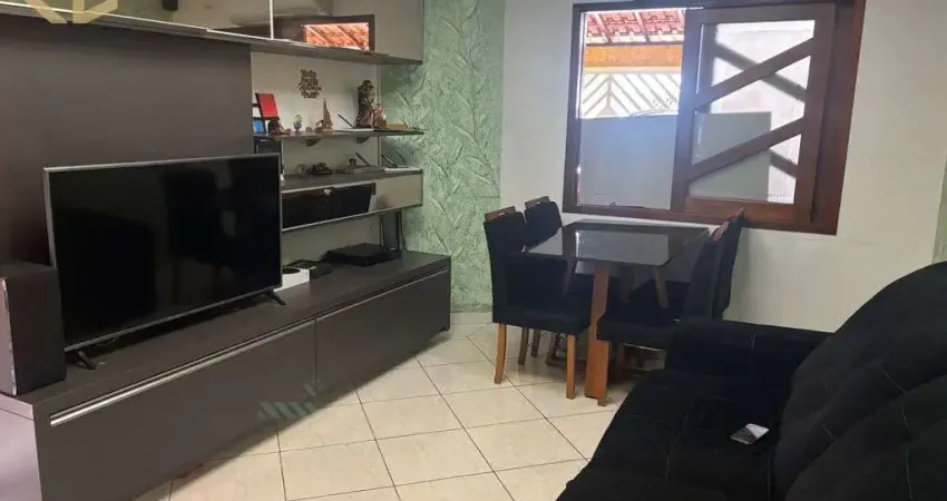 Casa geminada 450m praia com 2 dorm sendo 1 suíte, 3 banh,  2 vagas, churrasqu.