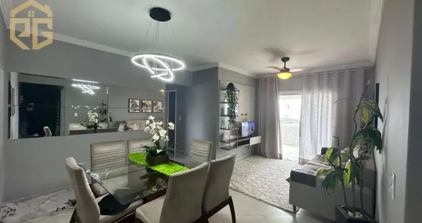 Apto 770m praia com 3 dorm, sendo 1 suíte,  2 banh, 2 vagas, var. gourmet, lazer