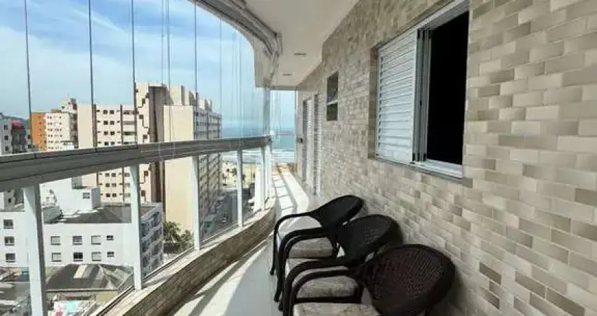 Apto 3 dorms, 3 suites, varanda gourmet, 2 vagas, vista mar, 109m², guilhermina