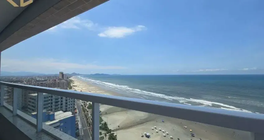 Apartamento frente mar a venda no Maracanã- Praia Grande 3 suítes