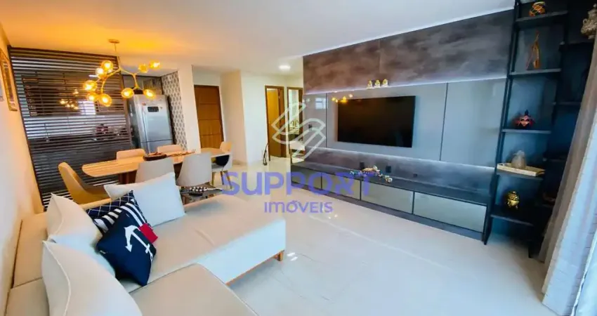 Cobertura unica diferenciada luxuosa e linear de frente para o mar com 3 suítes na Praia do Morro-E