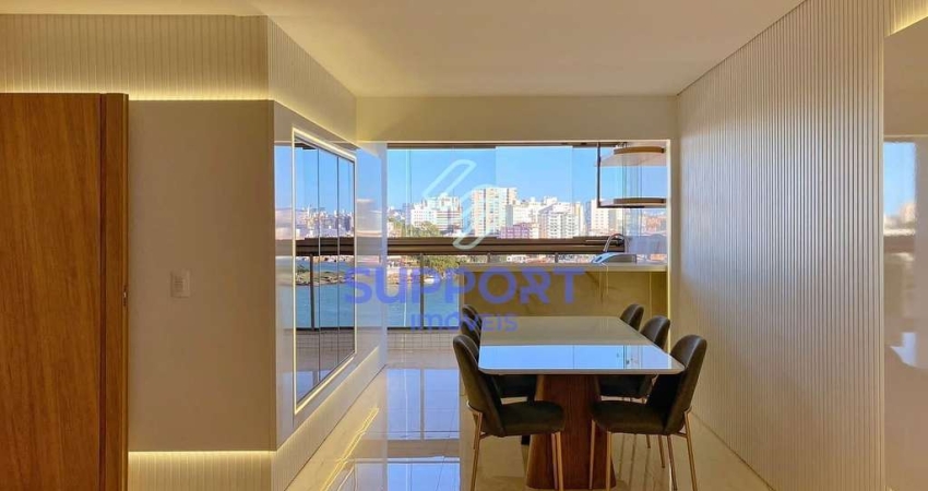 Apartamento 3 quartos na prainha de Muquiçaba com vista para o mar, decorado e completo, encantador