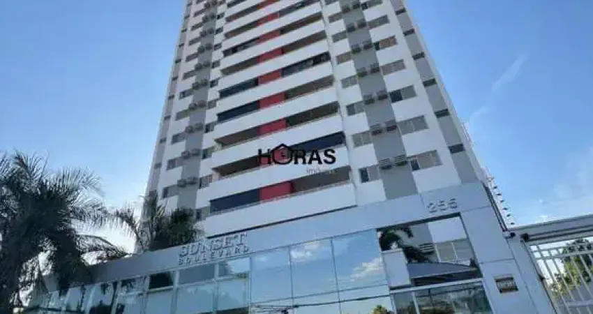 Apartamento para locação em Cuiabá-MT, Edifício Sunset Boulevard: 3 quartos, 2 salas, 1 banheiro, 2 vagas de garagem, 141m².