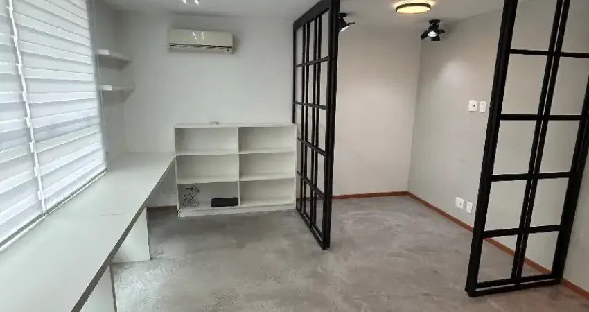 Vendo ótima sala 23m2 com garagem, montada em icaraí, niterói