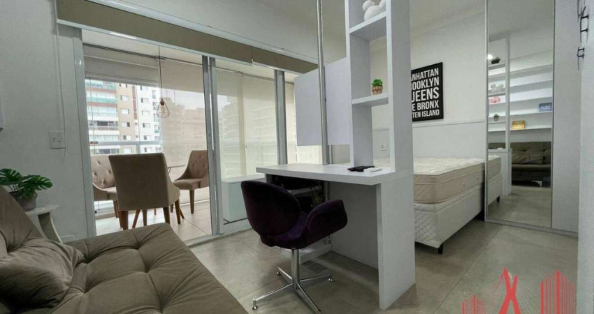 Apartamento Studio MOBILIADO à Venda ou Locação com 1 dormitório, 1 vaga de garagem, com 35 m² - Consolação