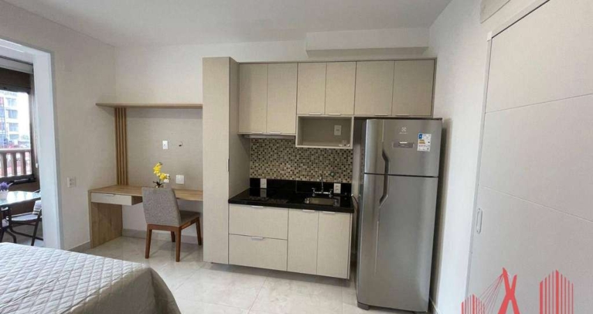 Studio com 1 dormitório, 27 m² - venda por R$ 385.000,00 ou aluguel por R$ 2.989,16/mês - Vila Gumercindo - São Paulo/SP