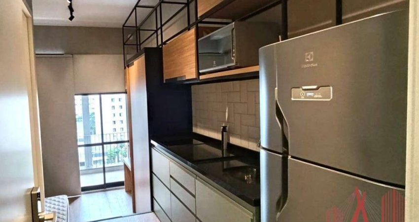 Apartamento Studio MOBILIADO para Locação com 1 dormitório, 1 banheiro, com 27 m² - Perdizes