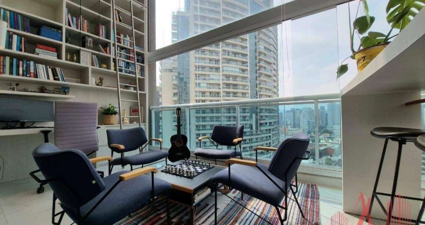 Apartamento Duplex MOBILIADO à Venda com 1 dormitório, 2 vagas de garagem, com 60 m² - Pinheiros