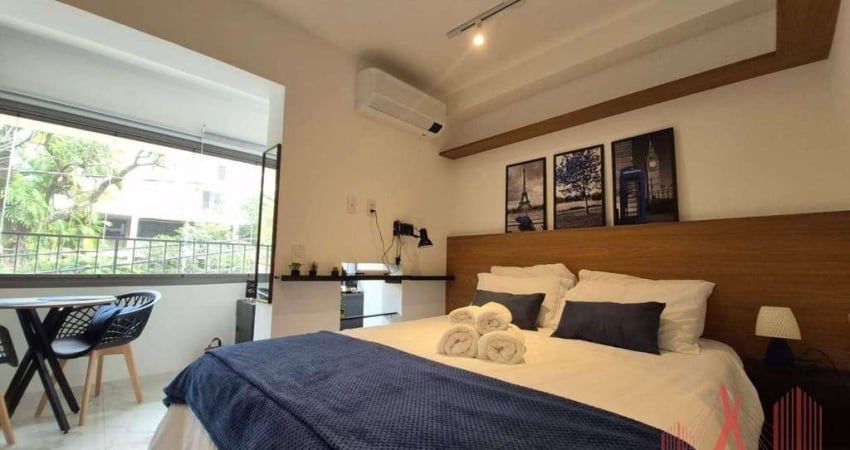 Apartamento Studio MOBILIADO para Locação com 1 dormitório, com 29 m² - Cerqueira César