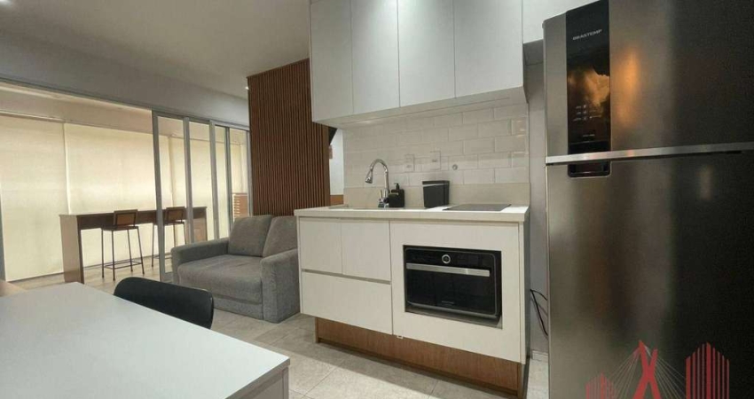 Apartamento Studio MOBILIADO à Venda com 1 dormitório, 1 vaga de garagem, com 35 m² - Consolação
