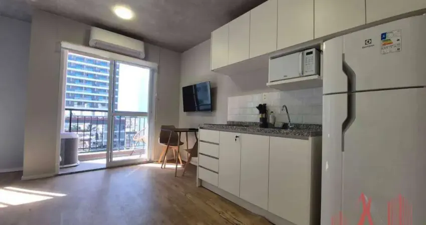 Apartamento Studio MOBILIADO para Locação com 1 dormitório, com 25 m² - Pinheiros