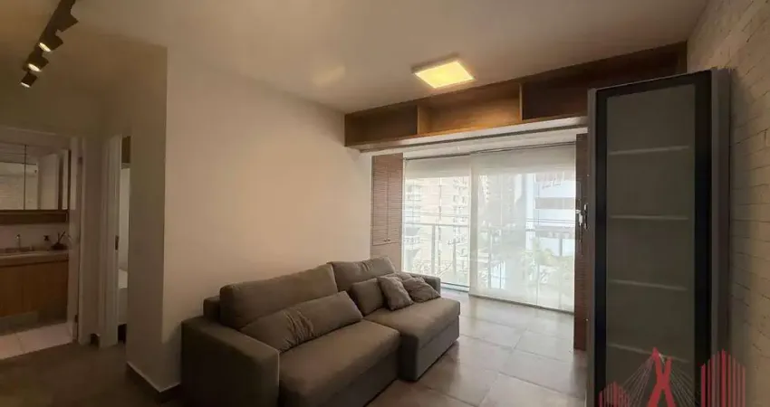 Apartamento MOBILIADO para Locação com 1 dormitório, 1 vaga de garagem, com 40 m² - Moema
