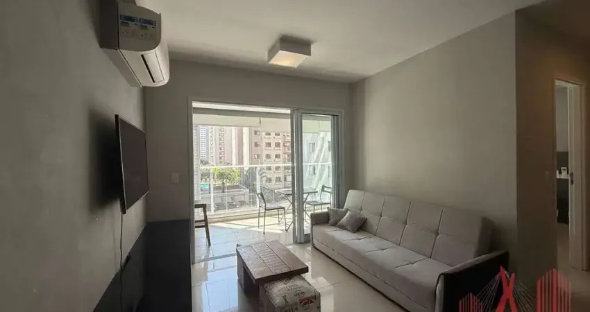 Apartamento MOBILIADO para Locação com 1 dormitório, 1 vaga de garagem, com 40 m² - Moema