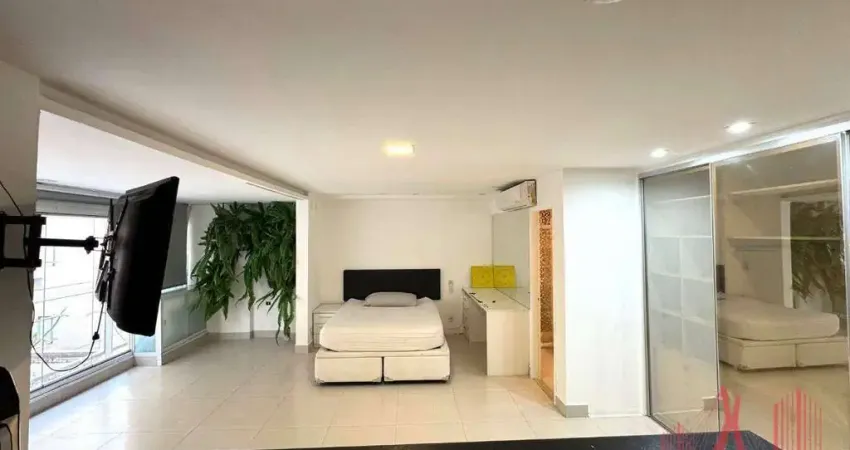 Studio mobiliado à venda com 1 dormitório, 1 vaga de garagem, com 52 m² - consolação