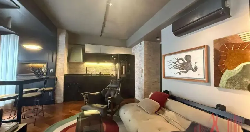 Apartamento mobiliado para locação com 1 dormitório, 1 vaga de garagem, com 38 m² - consolação