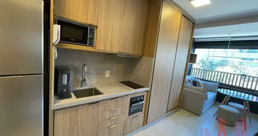 Studio mobiliado para locação com 1 dormitório com 25 m² - vila clementino