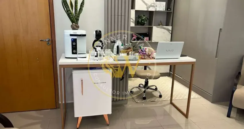 Sala comercial com terraço no centro empresarial ângelo felício butinhon!