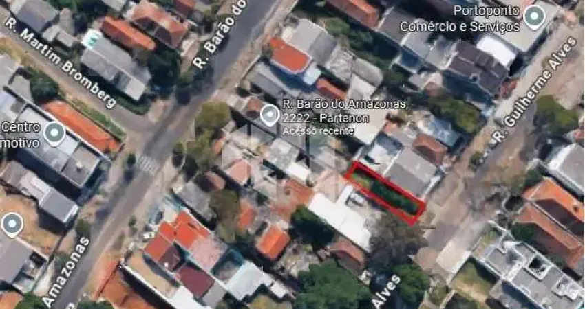 Terreno no bairro partenon | excelente potencial para construção com duas frentes