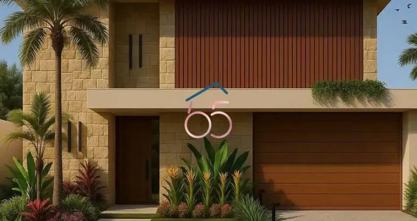 Sobrado de alto padrão no florais cuiabá | 317m², 3 suítes e piscina