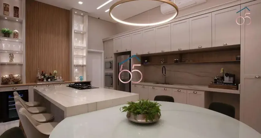 Casa térrea neoclássica no condomínio villa jardim – luxo e conforto