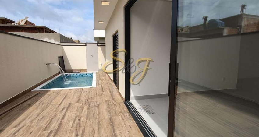 CASA TERREA COM TRÊS SUITES A VENDA NO BAIRRO PARQUE BRASIL 500- COND. ROYAL GARDEN - PAULÍNIA SP