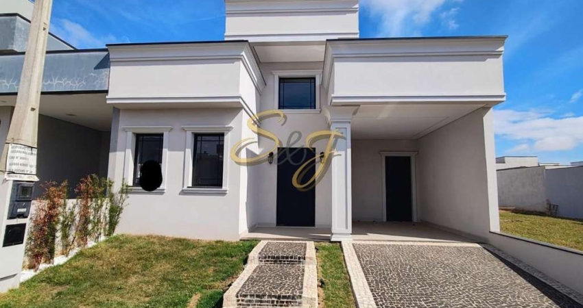 Casa arquitetura neoclásica com 3 dormitorios, suíte master com closet no Cond. Terras da Estancia - Paulínia-SP