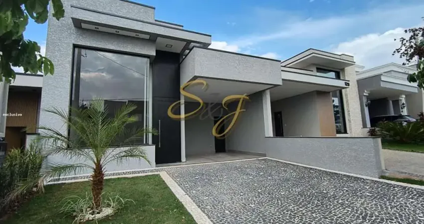 Linda casa térrea a venda com 3 (três) suites no condomínio terras da estancia - paulínia- sp