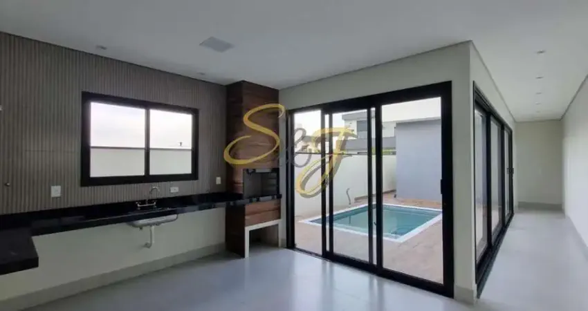 Belíssima casa térrea com três suítes e piscina no Cond. Santorini - Paulínia -SP