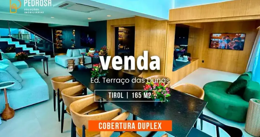 Lindo apartamento duplex com 165m2 | 3 suítes | Semi mobiliado em Tirol - Natal/RN