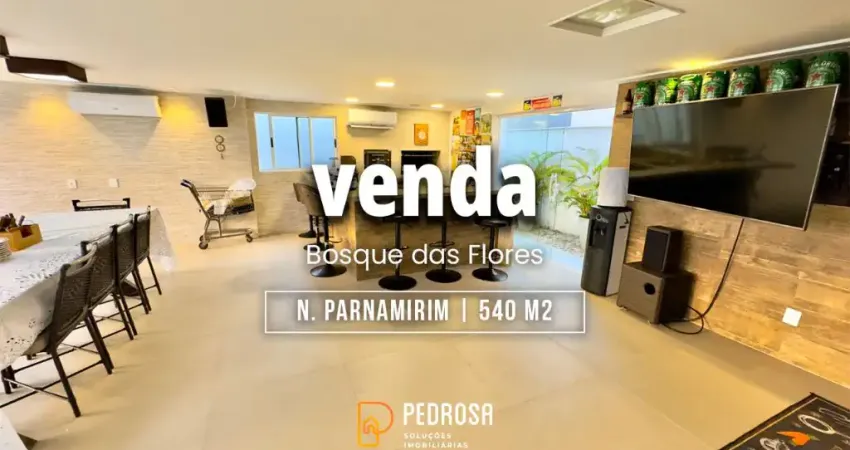 Casa Triplex para venda com 540m2 | 4 suítes | Energia Solar | Pub de música privativo na cidade dos Bosques Parnamirim/RN