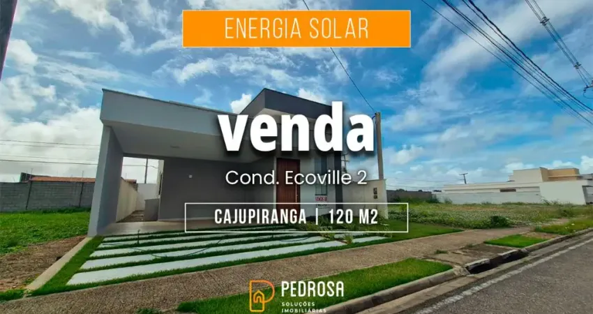 Venda Casa no Ecoville 2, Quadra Q-65 localizado no bairro Cajupiranga, em Parnamirim/RN R$ 520 mil