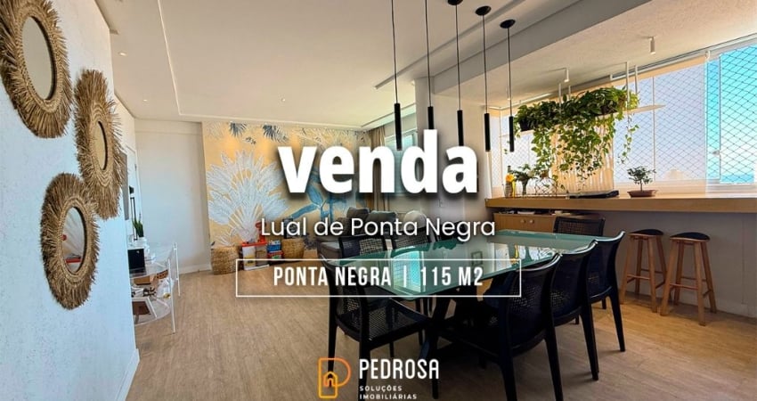 Apartamento a venda com 115 m2 | Mobiliado | 3 quartos | 2 vagas l Ponta Negra Natal/RN