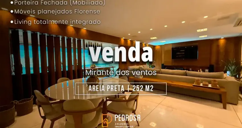 Fantástico apartamento mobiliado com 252 m² e 3 Suítes em Areia Preta Natal/RN