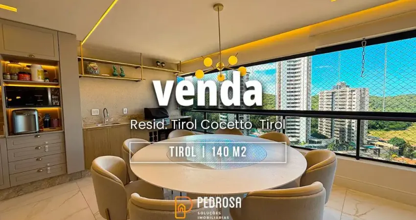 belo apartamento com 140m2 todo reformado e de alto padrão com 2 suítes em Tirol Natal/RN