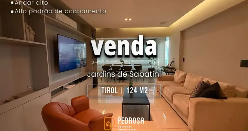 Ótimo Apartamento para venda com 124 m2 | 3 suítes | Varanda gourmet | 2 vagas | Andar alto | Tirol Natal/RN