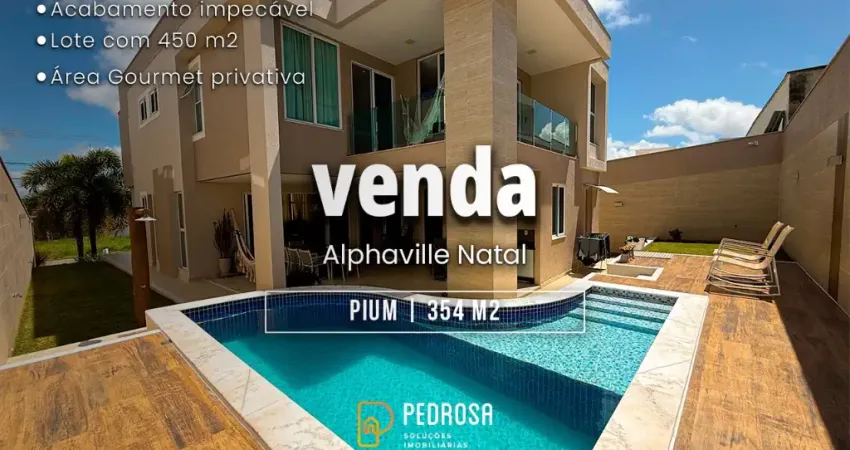 Casa alphaville duplex - 354m2 - 4 suítes - piscina - área gourmet - 6 vagas
