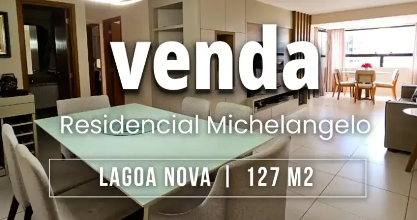 Lindo apartamento reformado a venda de 127 m2 com 3 suítes e andar alto em lagoa nova natal/rn
