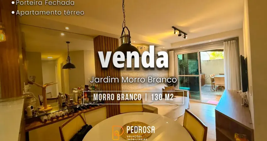 Apartamento mobiliado , 130m2 ,  3 quartos e jardim privativo.