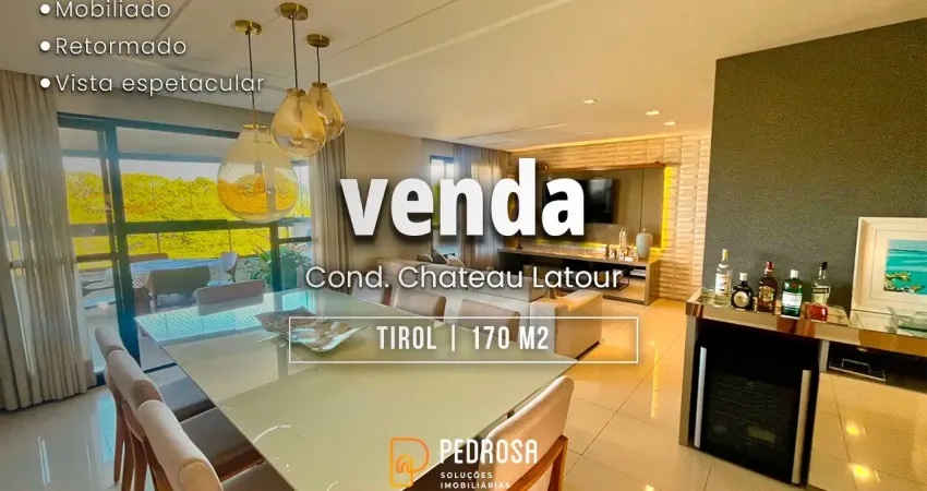 Apartamento à venda com 170 m2 - 4 quartos - no bairro de tirol/natal - 3 vagas