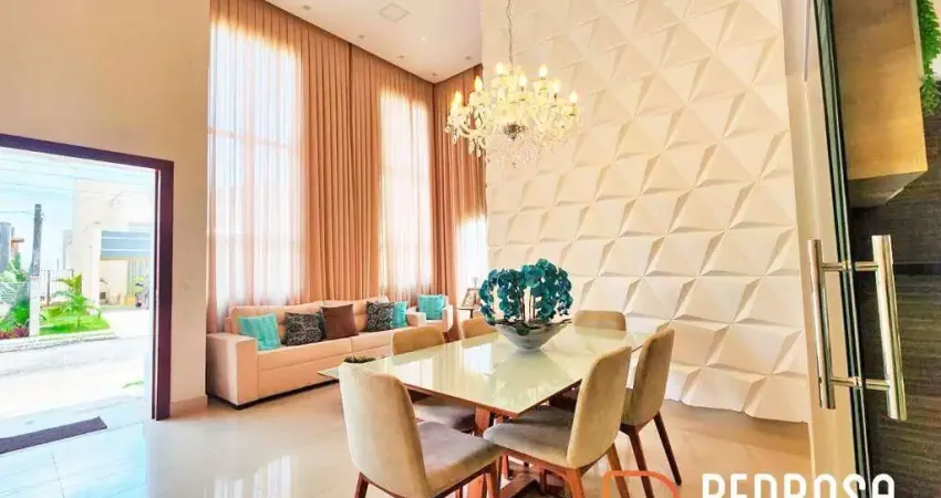 Casa no condomínio green club iii - 3 suítes - 208 m² - dep. completa - 4 vagas